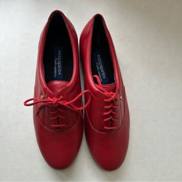 Easy, spirit Motion anti-gravity, red leather, walking shoes, women - Picture 2 of 5